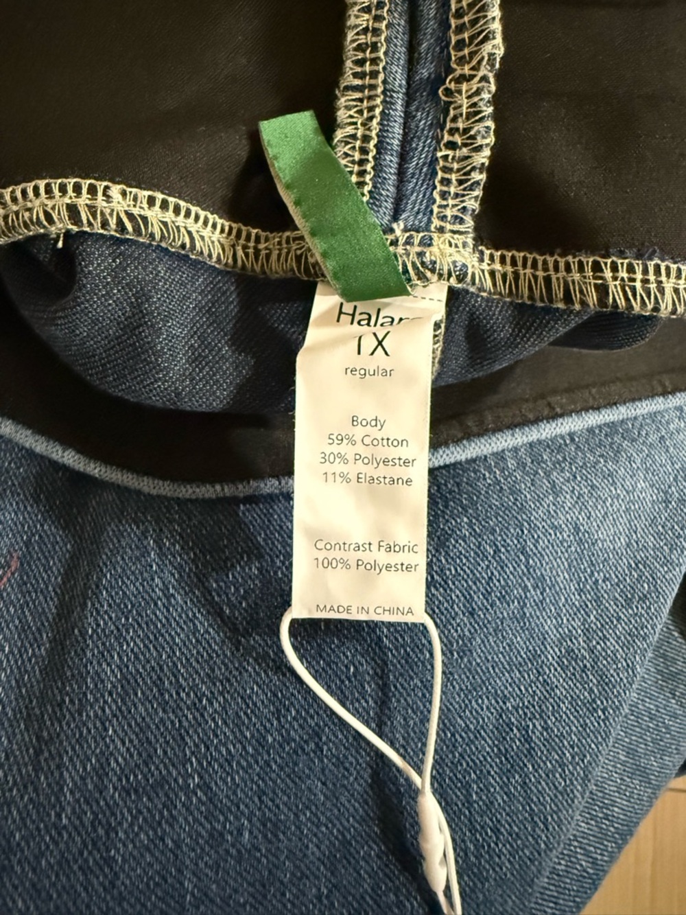 Halara 1X Women’s Wide Leg Pull-On Jeans - Navy NWT - Picture 6 of 6